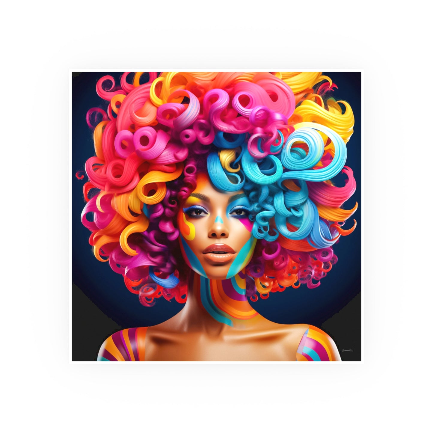 ThurmanatorX Art | Crown of Chromaflame | Aphrochrysalis | Satin Wall Art Print