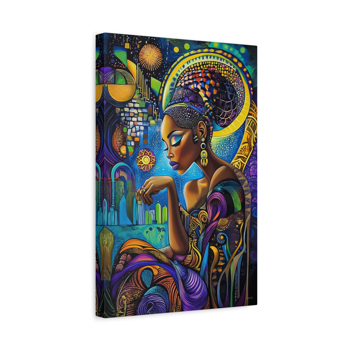 ThurmanatorX Art | Solar Bloom | Aphrochrysalis | Matte Canvas, Stretched, 1.25"