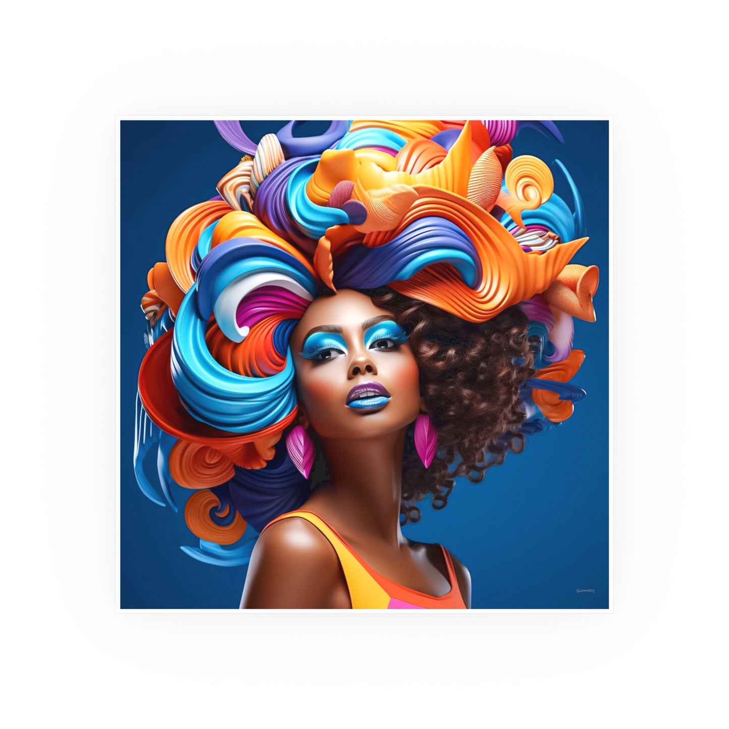 ThurmanatorX Art | Aura Bloom Manifest | Aphrochrysalis | Satin Wall Art Print