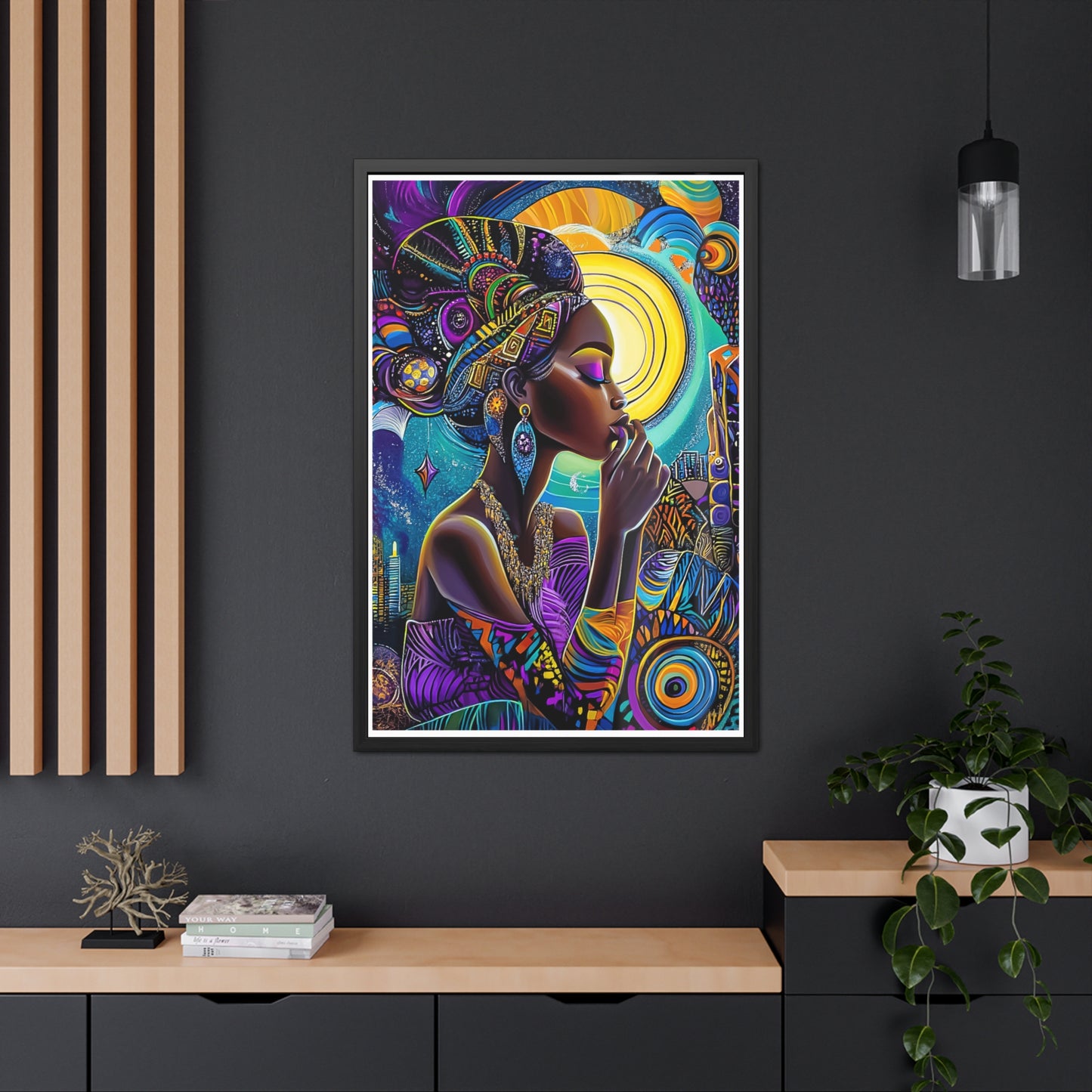 ThurmanatorX Art | Crowned in Nebulas | Aphrochrysalis | Framed Poster Print