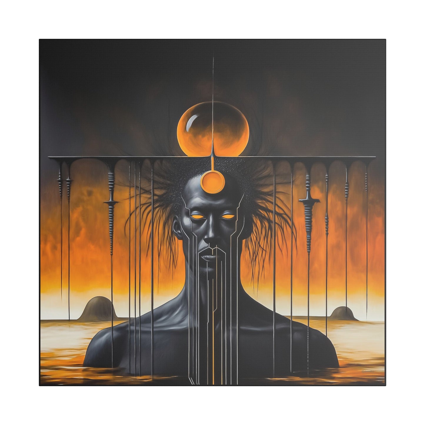 ThurmanatorX Art | Glyphborn | AphrodisiDark | Satin Canvas Art Print