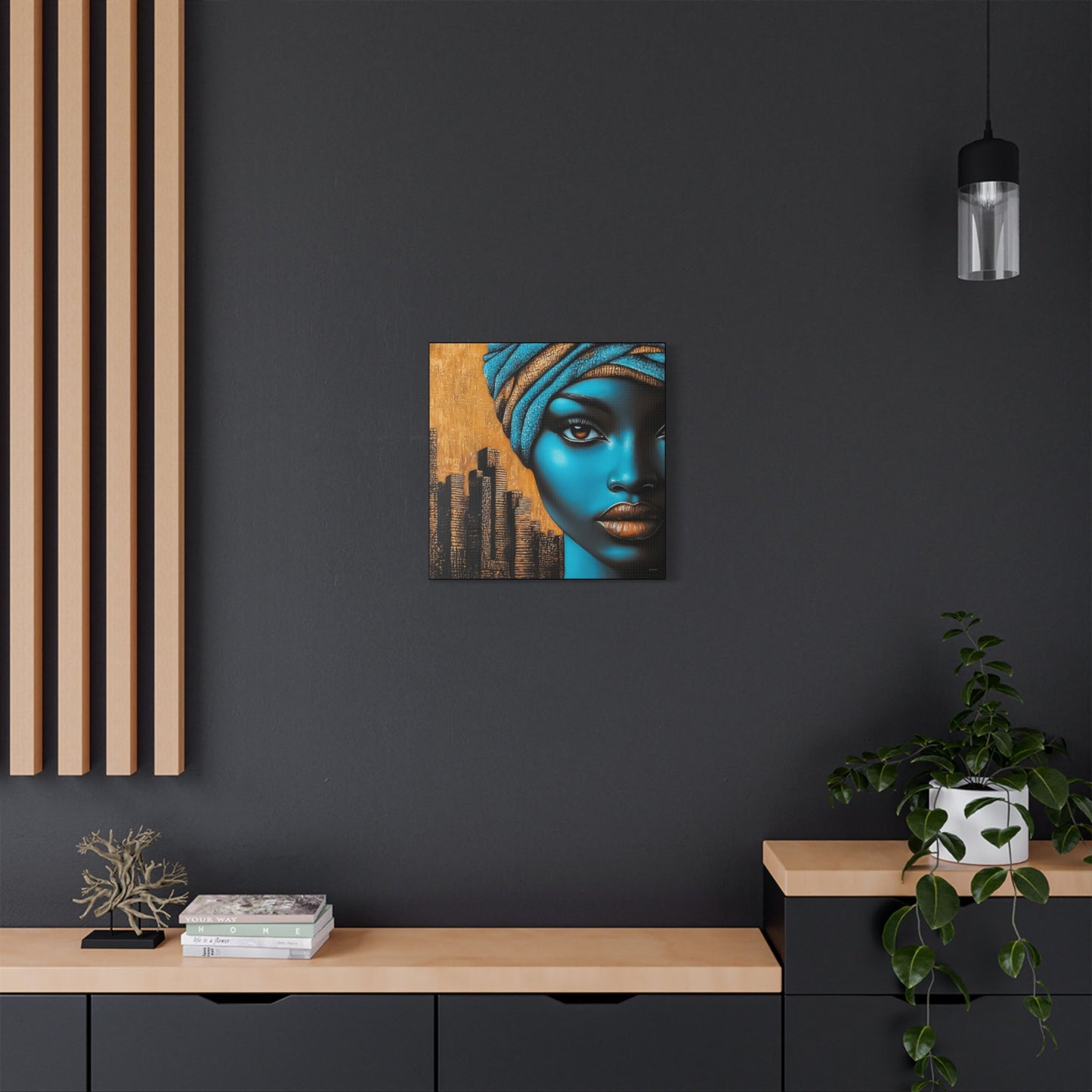 ThurmanatorX Art | Turban Queen 2099 | Aphrochrysalis | Satin Canvas Art Print