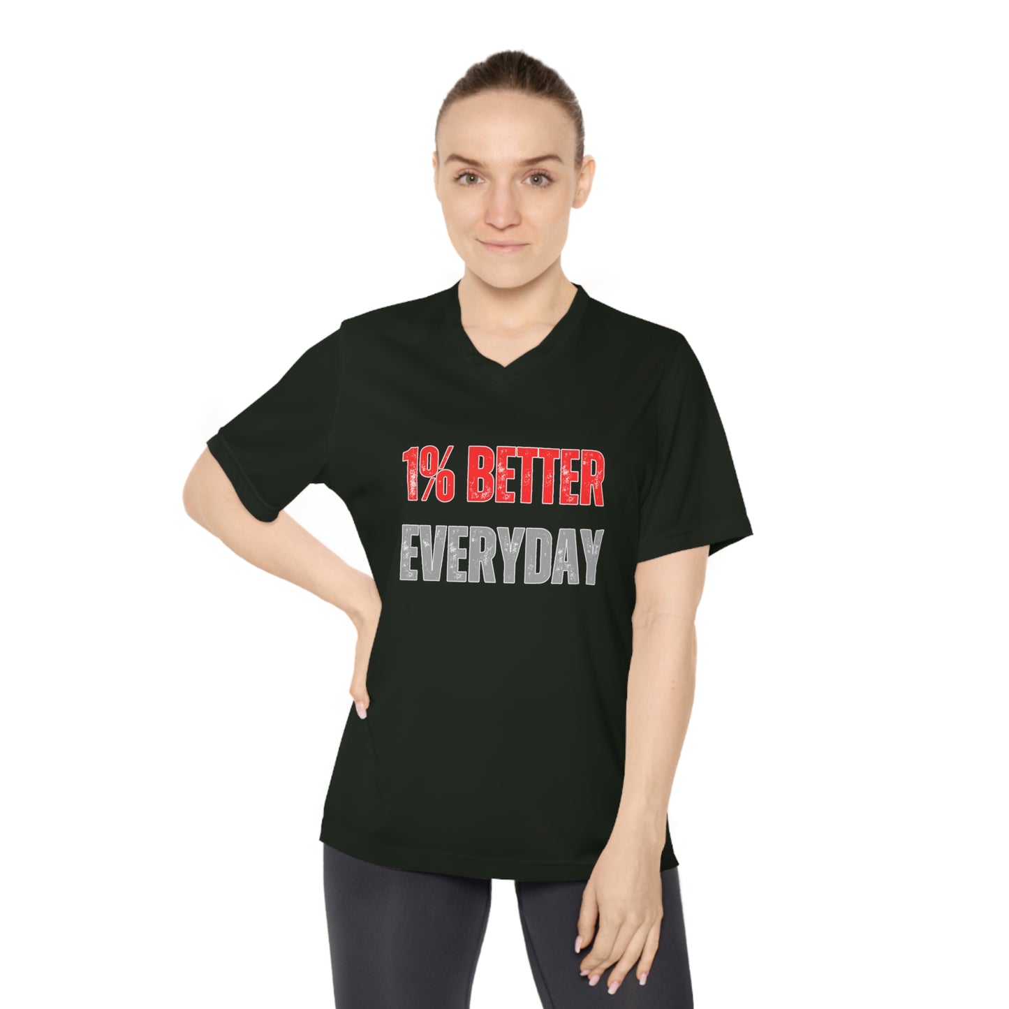 ThurmanatorX Art | 1% Better Everyday | Aphrodisiart | Performance V-Neck Tee