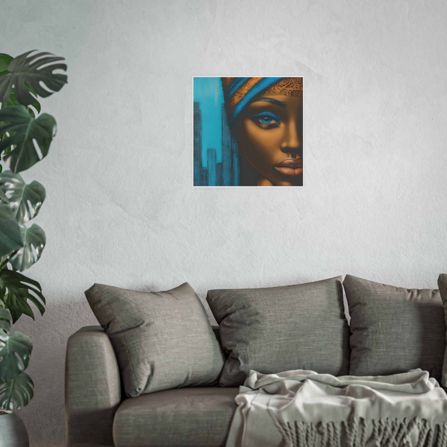 ThurmanatorX Art | Azure Pulse of the City | Aphrochrysalis | Satin Wall Art Print