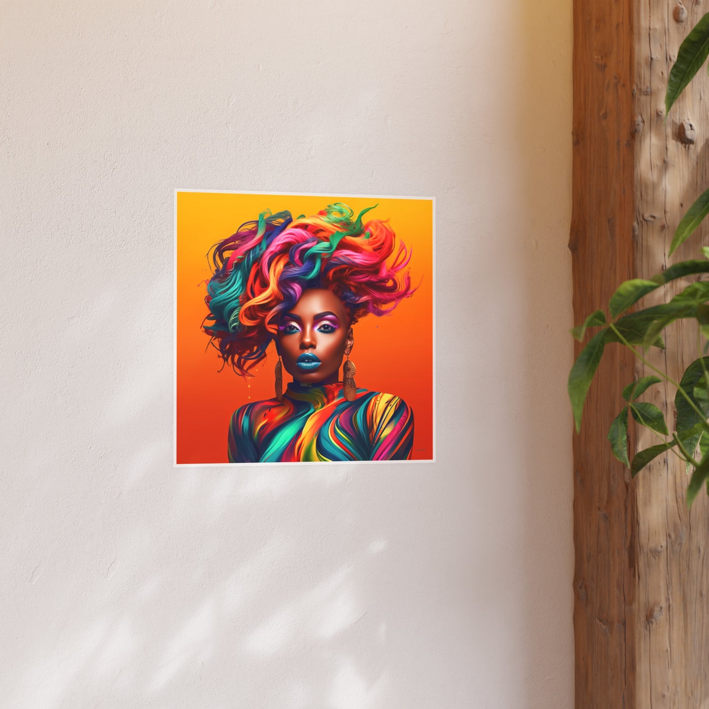 ThurmanatorX Art | Velvet Voltage Muse | Aphrochrysalis | Satin Wall Art Print