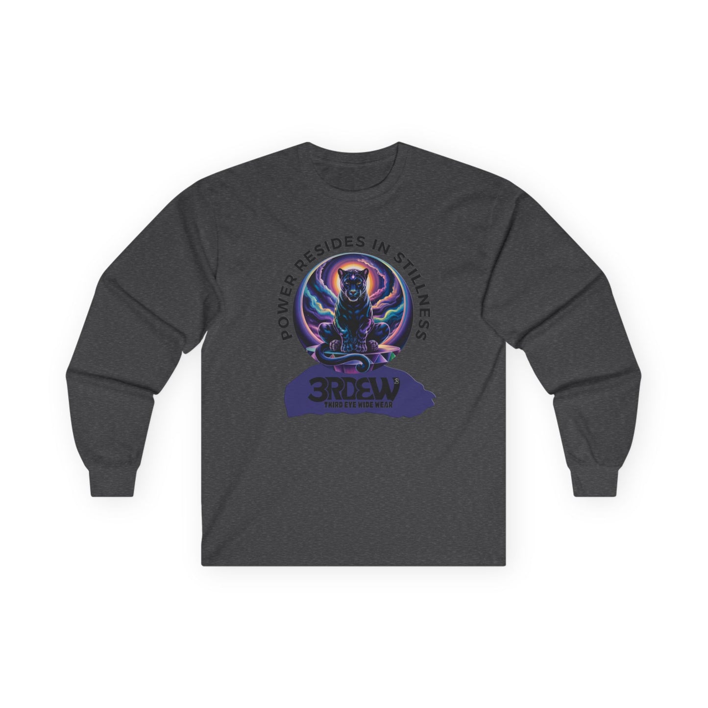 3RDEW² | Power Resides In Stillness | Third Eye Wide Wear | Unisex Ultra Cotton Long Sleeve Tee