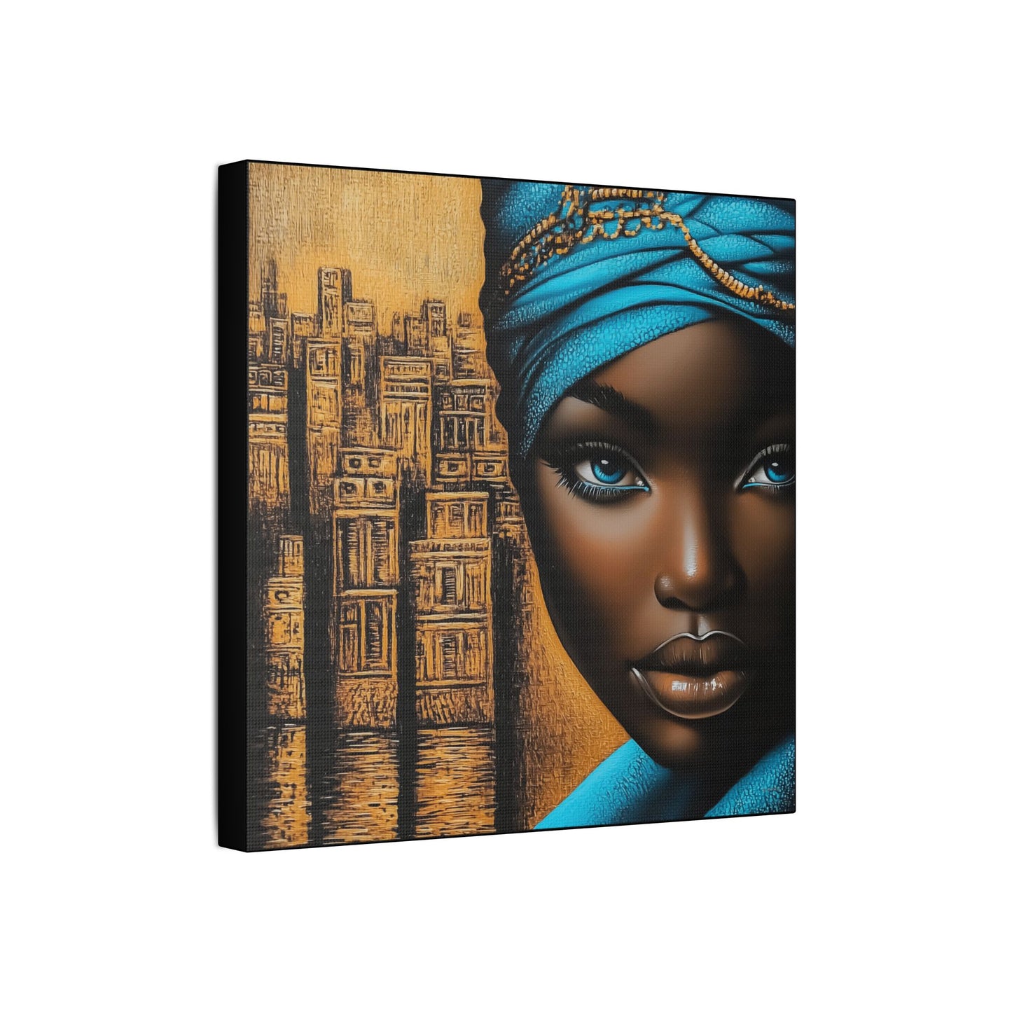 ThurmanatorX Art | Empress of Copper & Cobalt | Aphrochrysalis | Satin Canvas Art Print
