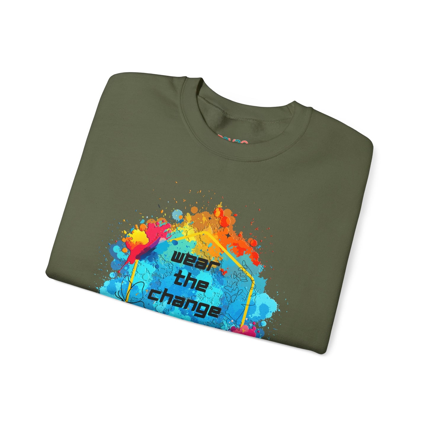 3RDEW² | Wear the Change | Third Eye Wide Wear | Unisex Heavy Blend Crewneck Sweatshirt