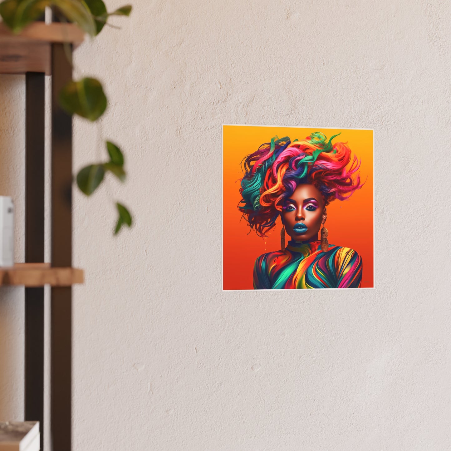 ThurmanatorX Art | Velvet Voltage Muse | Aphrochrysalis | Satin Wall Art Print