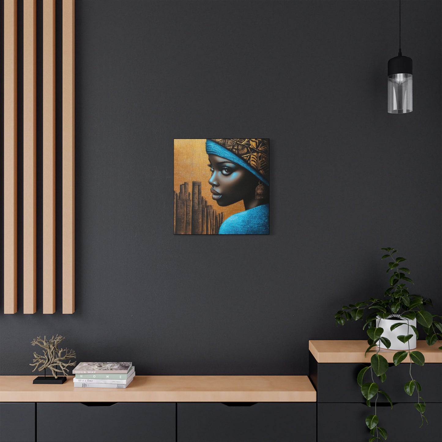ThurmanatorX Art | Makeda in Gold Light | Aphrochrysalis | Satin Canvas Art Print