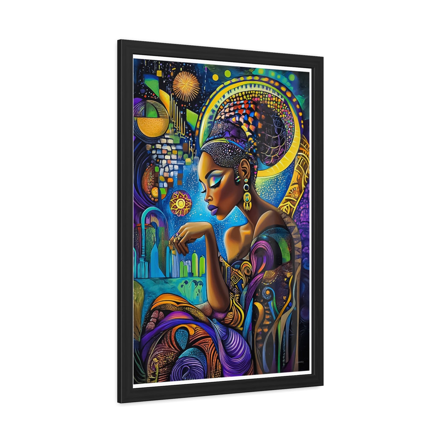 ThurmanatorX Art | Solar Bloom | Aphrochrysalis | Framed Poster Print