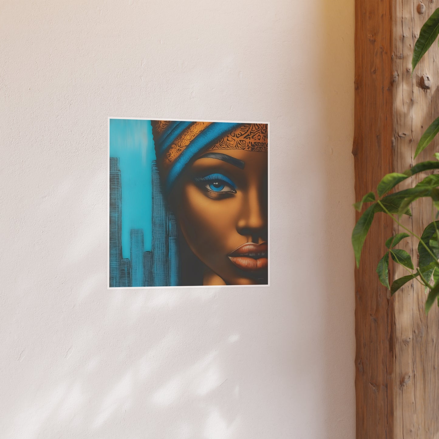 ThurmanatorX Art | Azure Pulse of the City | Aphrochrysalis | Satin Wall Art Print