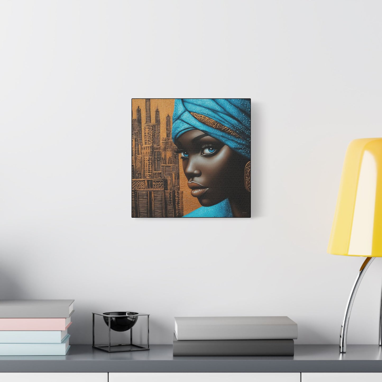 ThurmanatorX Art | Neon Dust & Indigo Flame | Aphrochrysalis | Satin Canvas Art Print