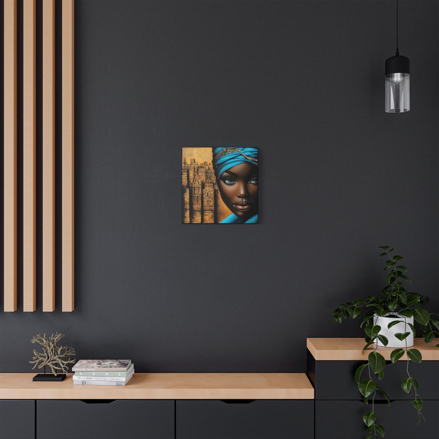 ThurmanatorX Art | Empress of Copper & Cobalt | Aphrochrysalis | Satin Canvas Art Print