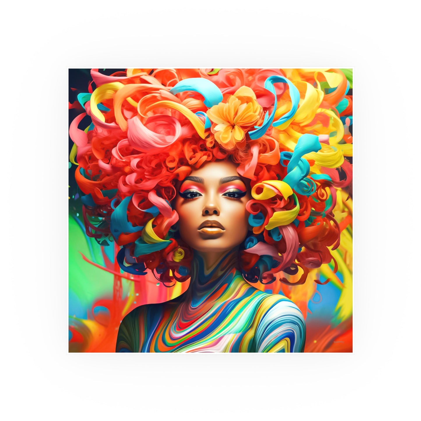 ThurmanatorX Art | Solstice Spiral | Aphrochrysalis | Satin Wall Art Print