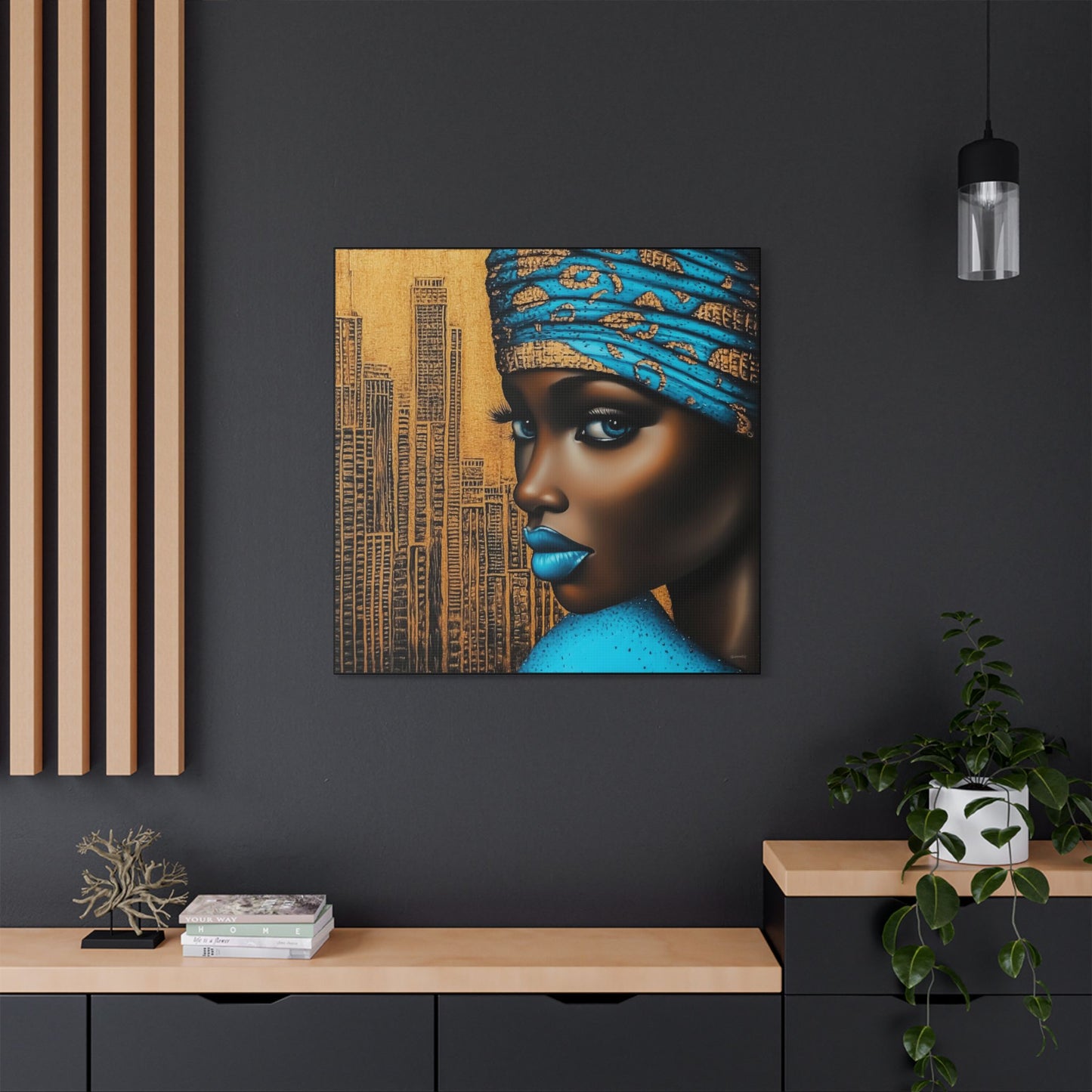 ThurmanatorX Art | Zariah, Eyes of the Metropolis | Aphrochrysalis | Satin Canvas Art Print