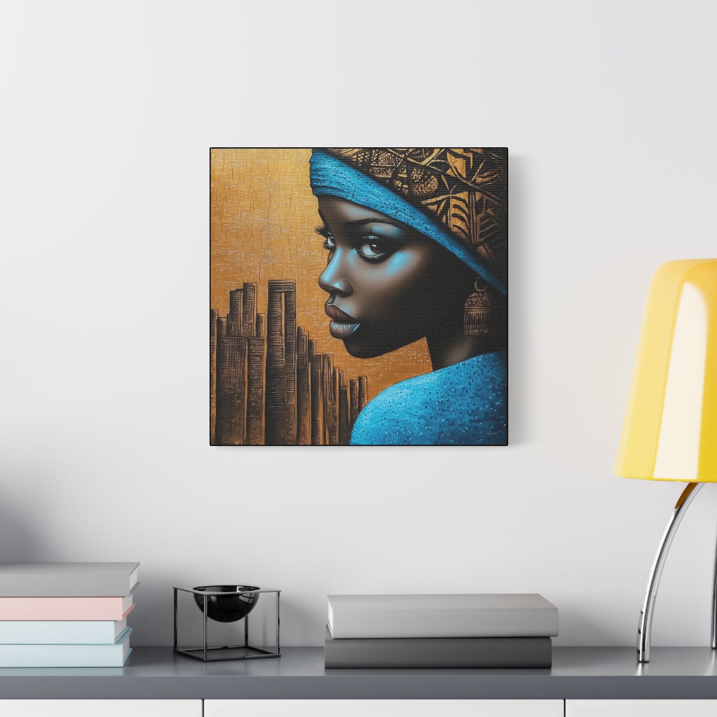 ThurmanatorX Art | Makeda in Gold Light | Aphrochrysalis | Satin Canvas Art Print