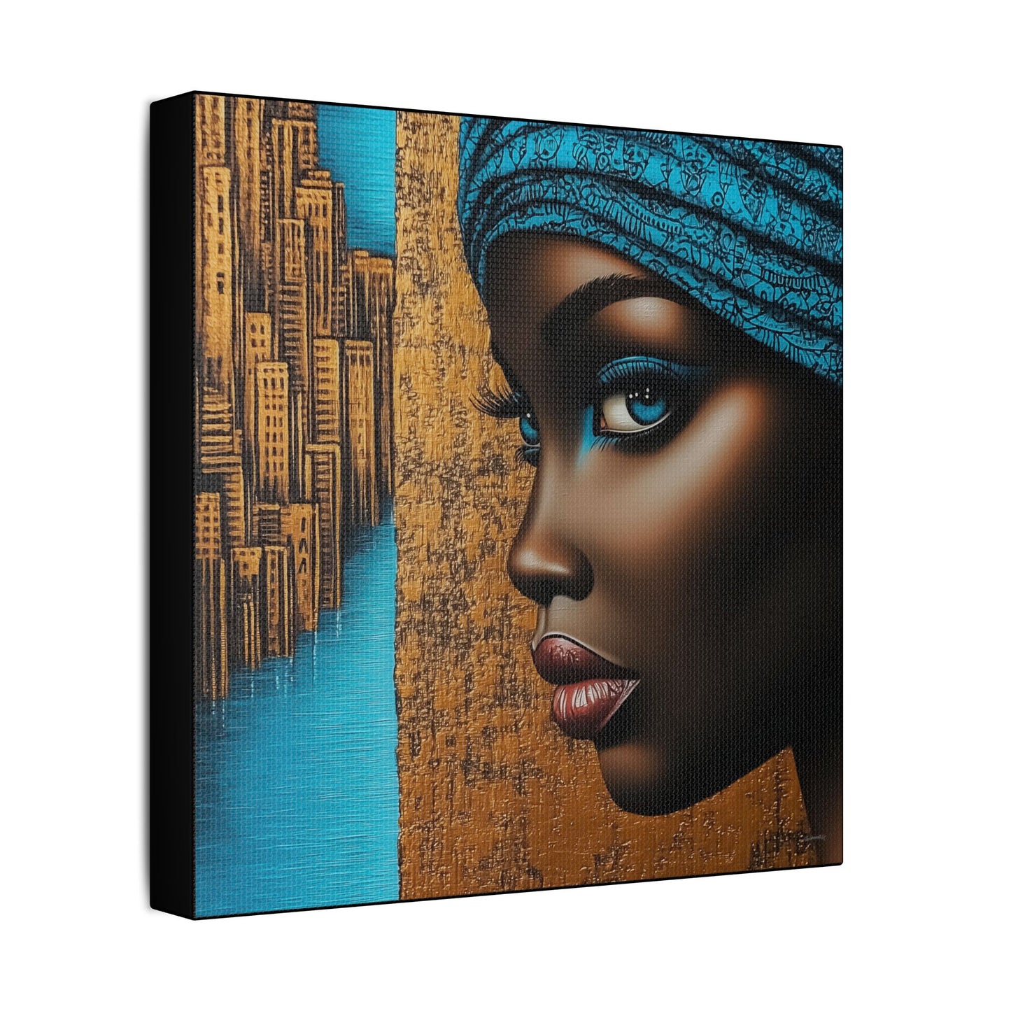 ThurmanatorX Art | Essence of Blue Reverie | Aphrochrysalis | Satin Canvas Art Print