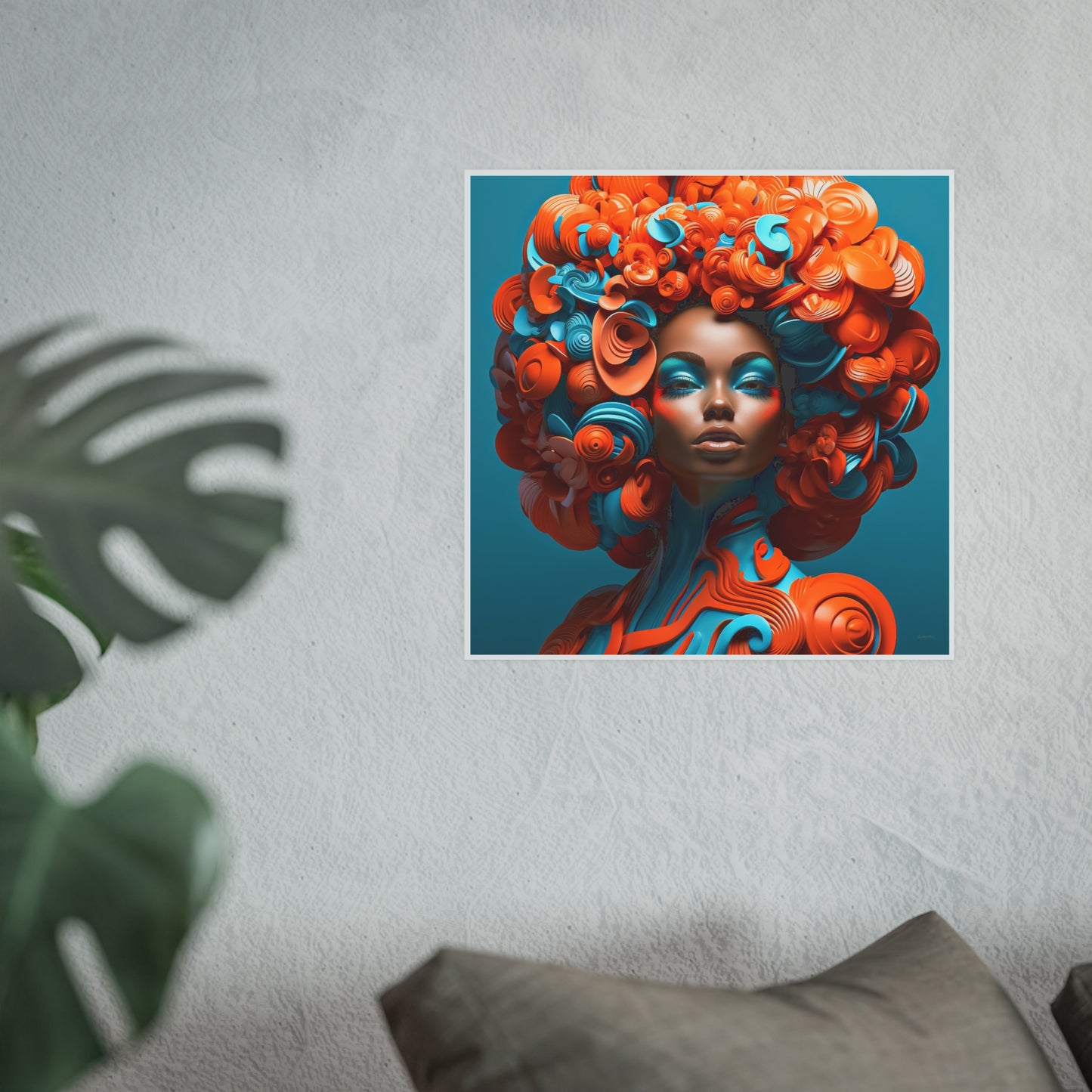 ThurmanatorX Art | Velvet Voltage Muse | Aphrochrysalis | Satin Wall Art Print