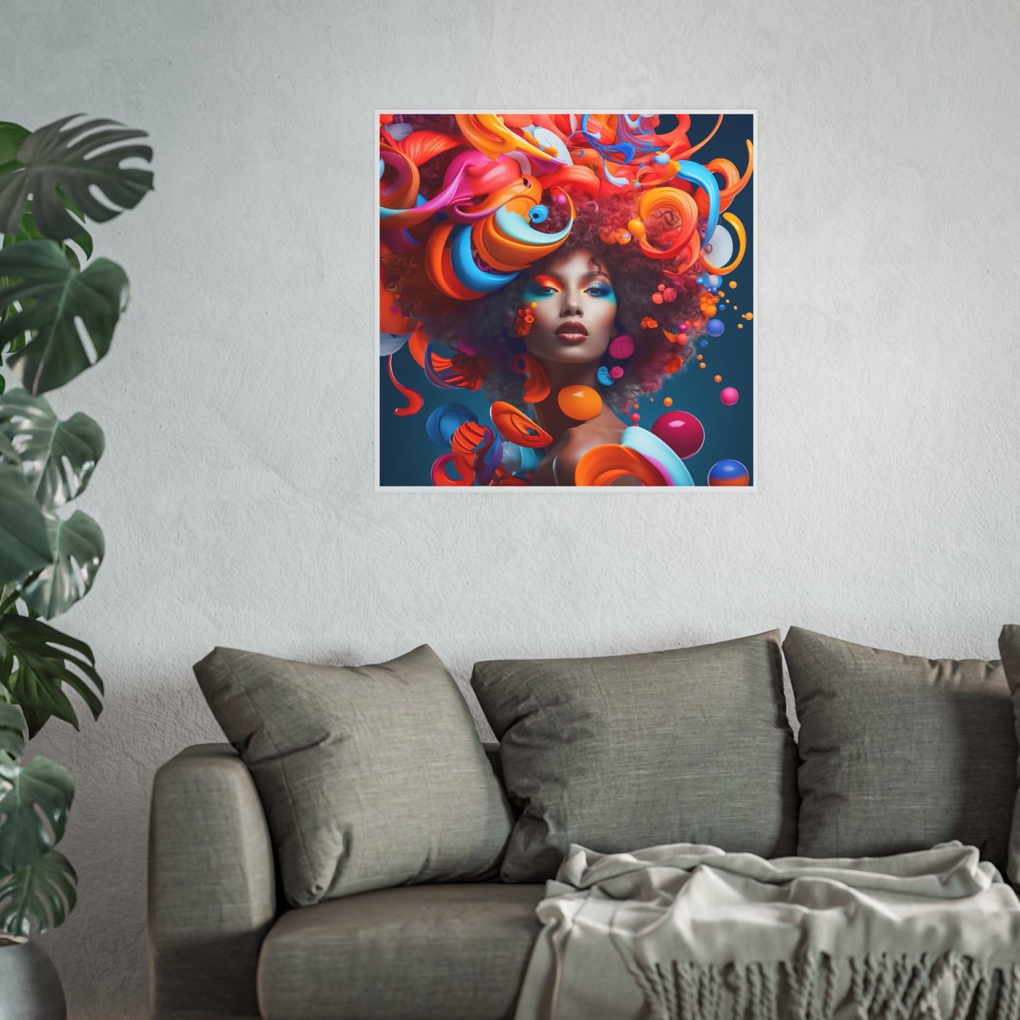 ThurmanatorX Art | Bloomdream Muse | Aphrochrysalis | Satin Wall Art Print