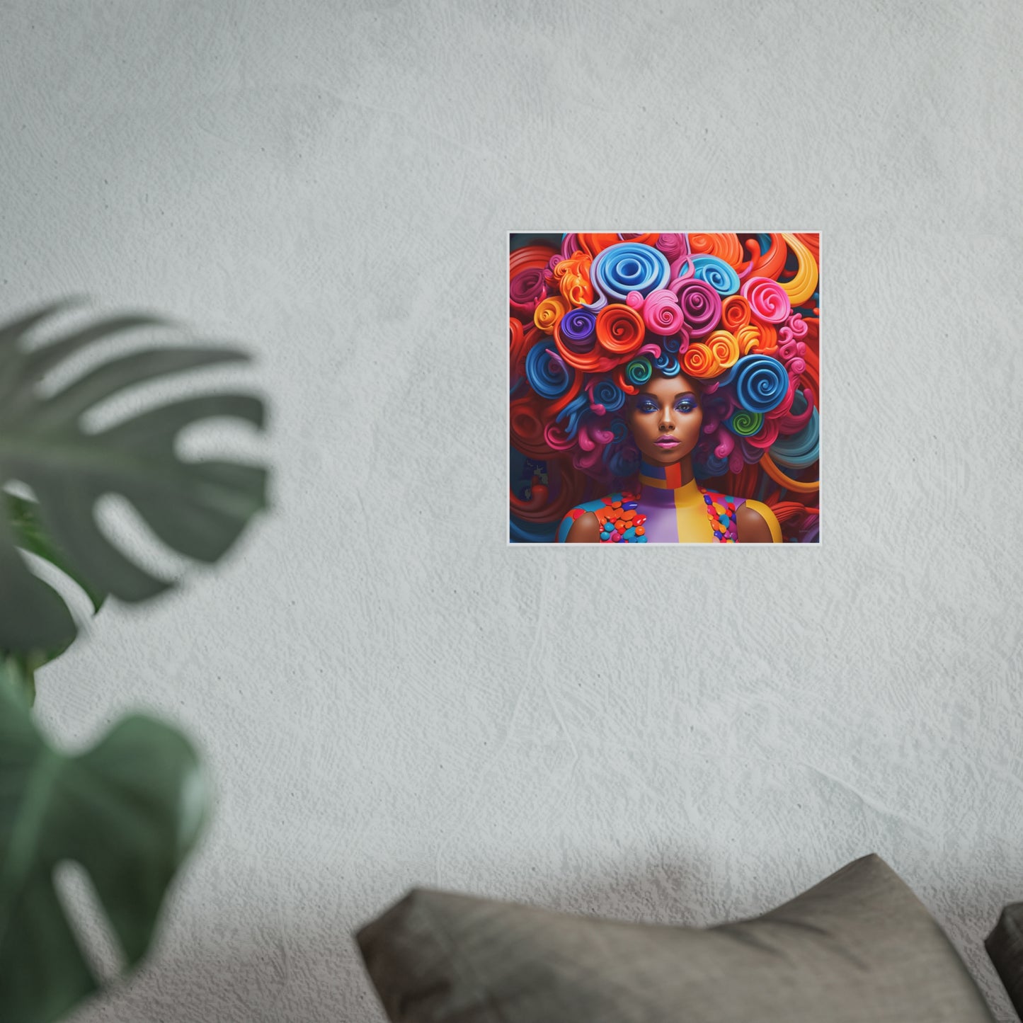 ThurmanatorX Art | Neon Crown Ascend | Aphrochrysalis | Satin Wall Art Print