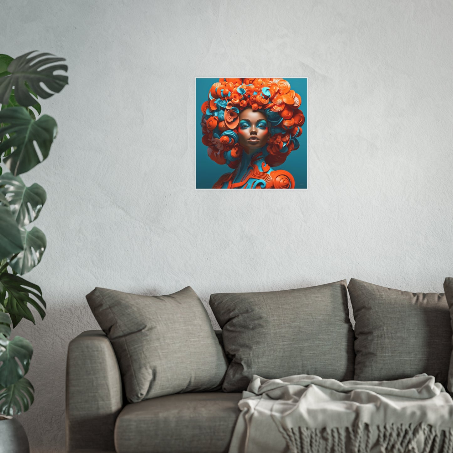 ThurmanatorX Art | Velvet Voltage Muse | Aphrochrysalis | Satin Wall Art Print