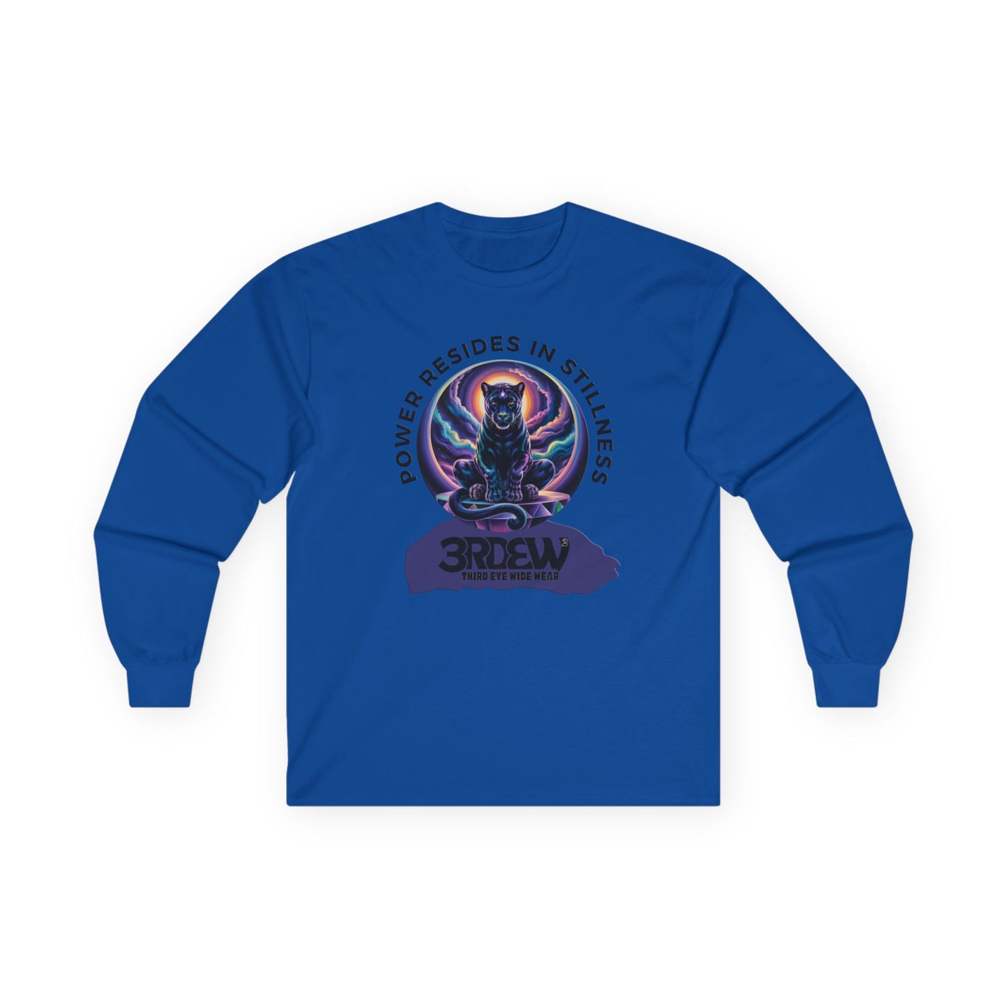 3RDEW² | Power Resides In Stillness | Third Eye Wide Wear | Unisex Ultra Cotton Long Sleeve Tee