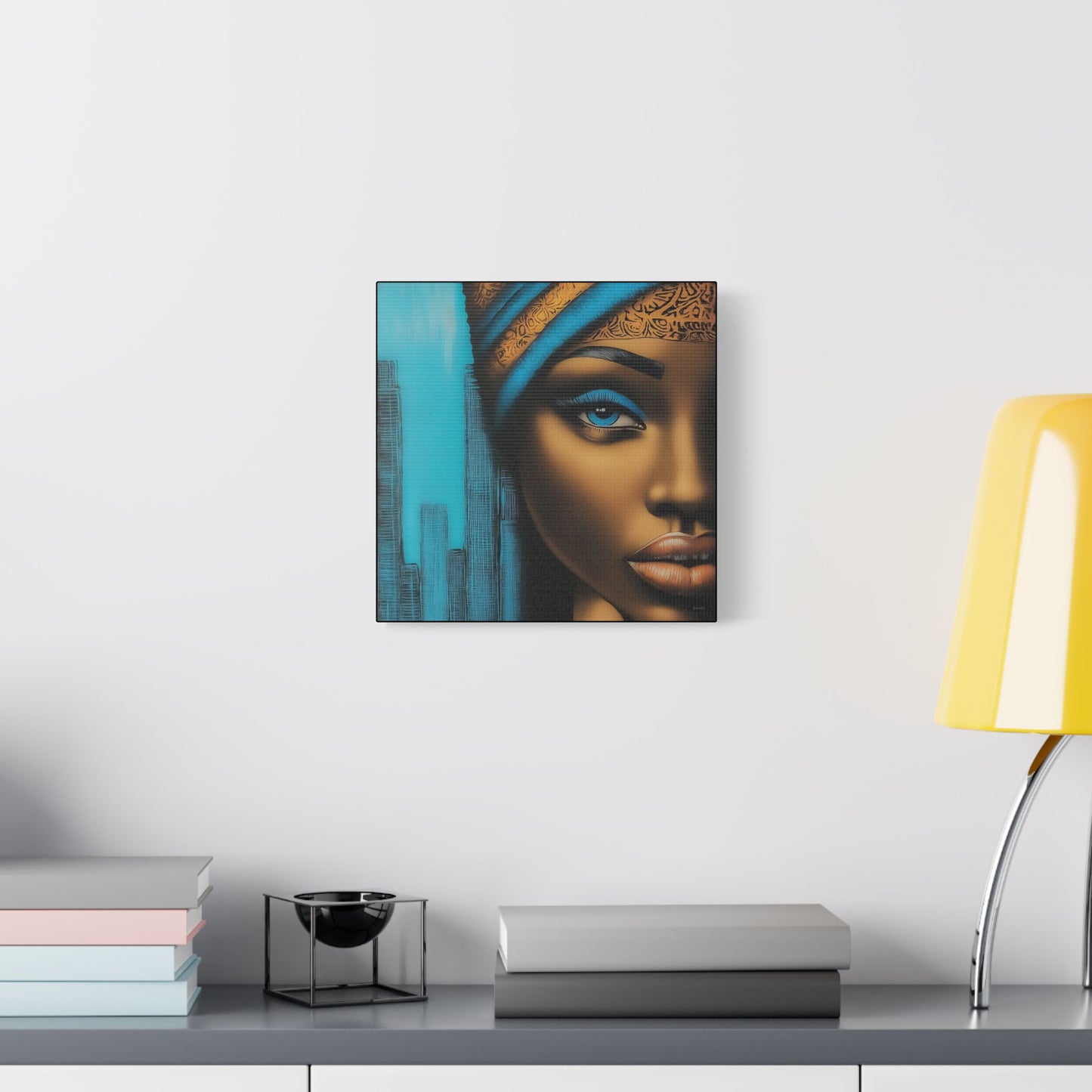 ThurmanatorX Art | Azure Pulse of the City | Aphrochrysalis | Satin Canvas Art Print