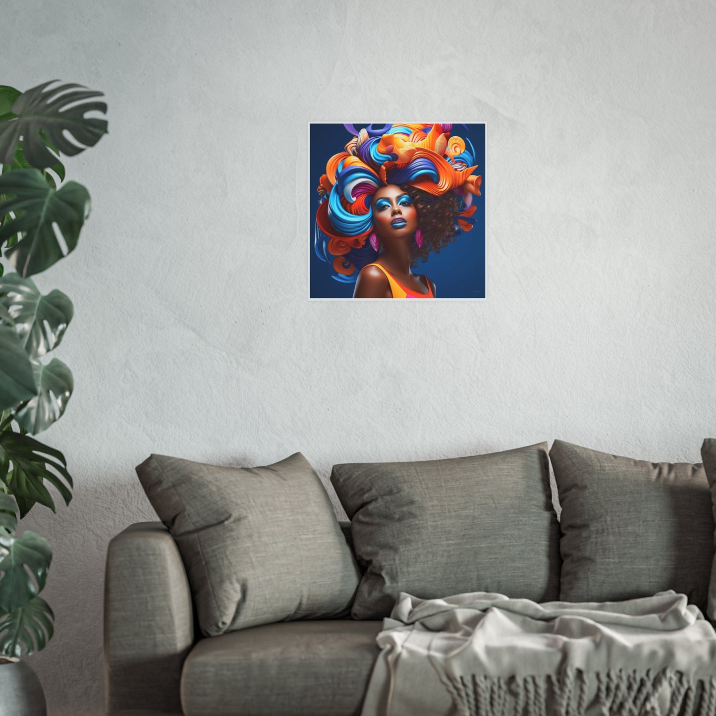 ThurmanatorX Art | Aura Bloom Manifest | Aphrochrysalis | Satin Wall Art Print
