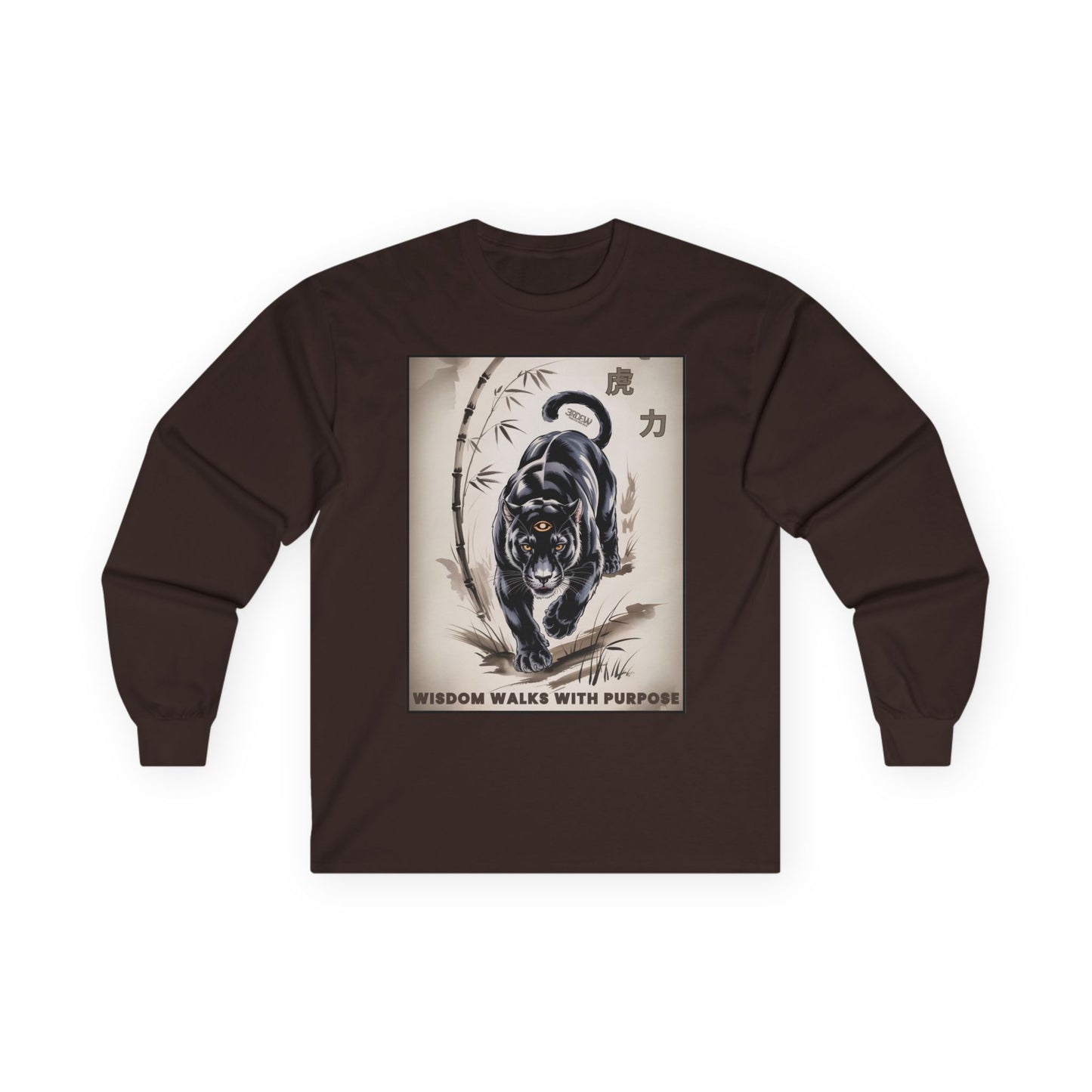 3RDEW² | Wisdom Walks With Purpose | Third Eye Wide Wear | Unisex Ultra Cotton Long Sleeve Tee