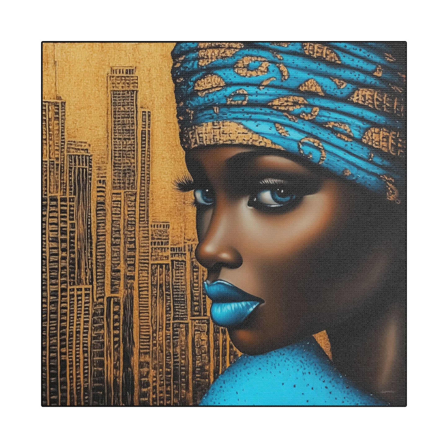 ThurmanatorX Art | Zariah, Eyes of the Metropolis | Aphrochrysalis | Satin Canvas Art Print