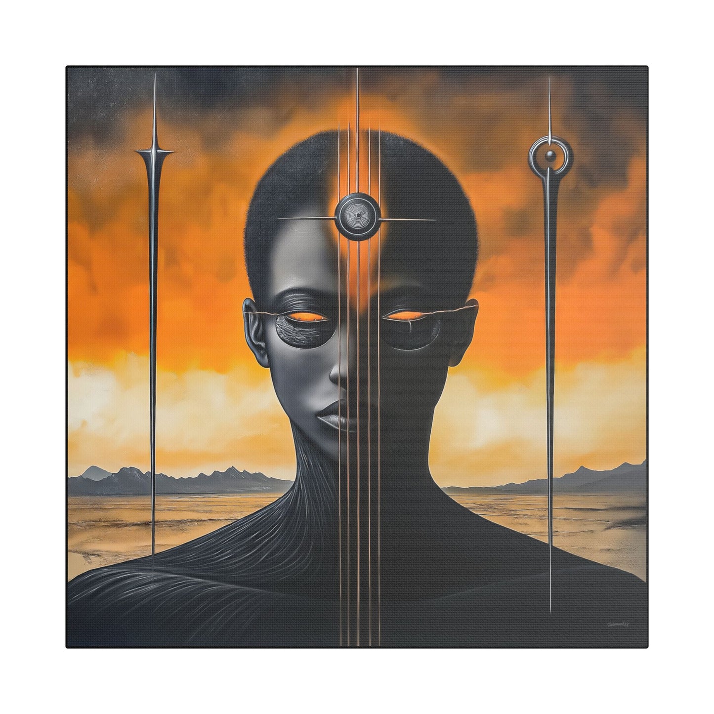 ThurmanatorX Art | Vanta Whisper | AphrodisiDark | Satin Canvas Art Print