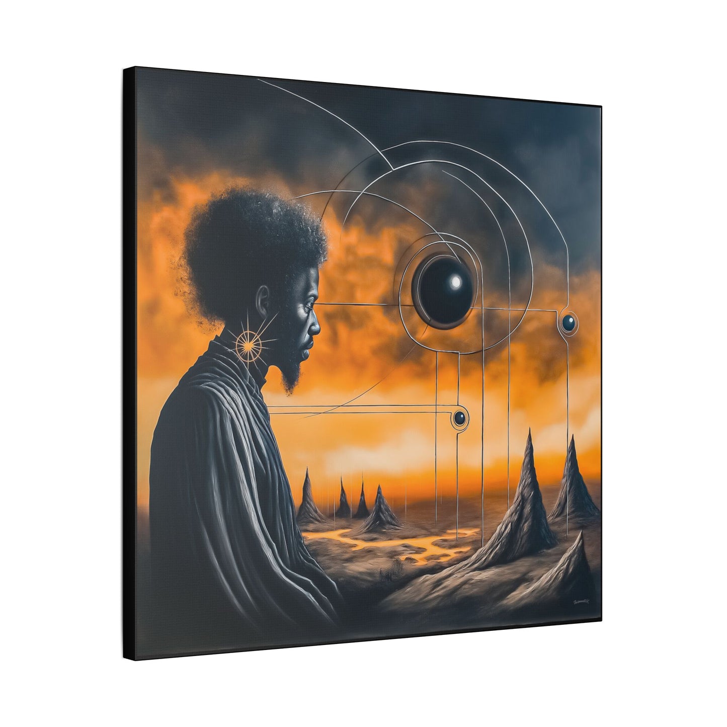 ThurmanatorX Art | Lumahex | AphrodisiDark | Satin Canvas Art Print
