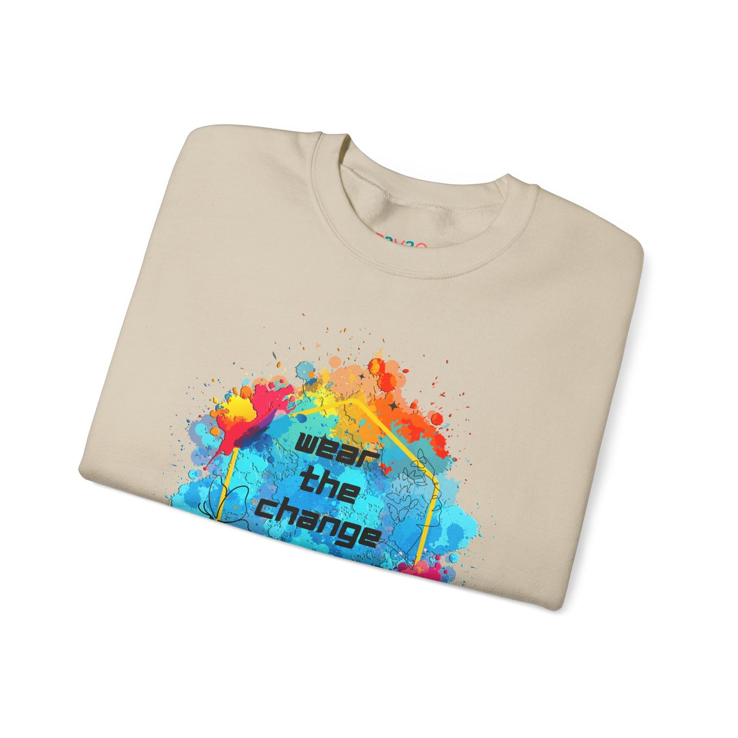 3RDEW² | Wear the Change | Third Eye Wide Wear | Unisex Heavy Blend Crewneck Sweatshirt
