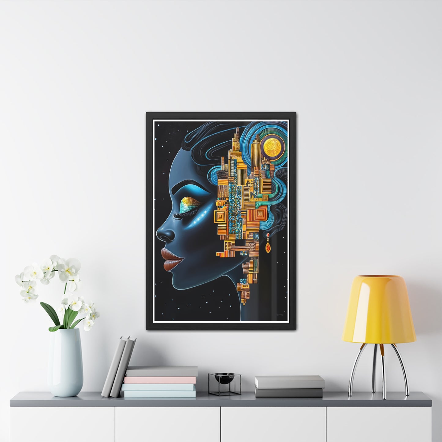 ThurmanatorX Art | Ancestral Frequencies | Aphrochrysalis | Framed Poster Print
