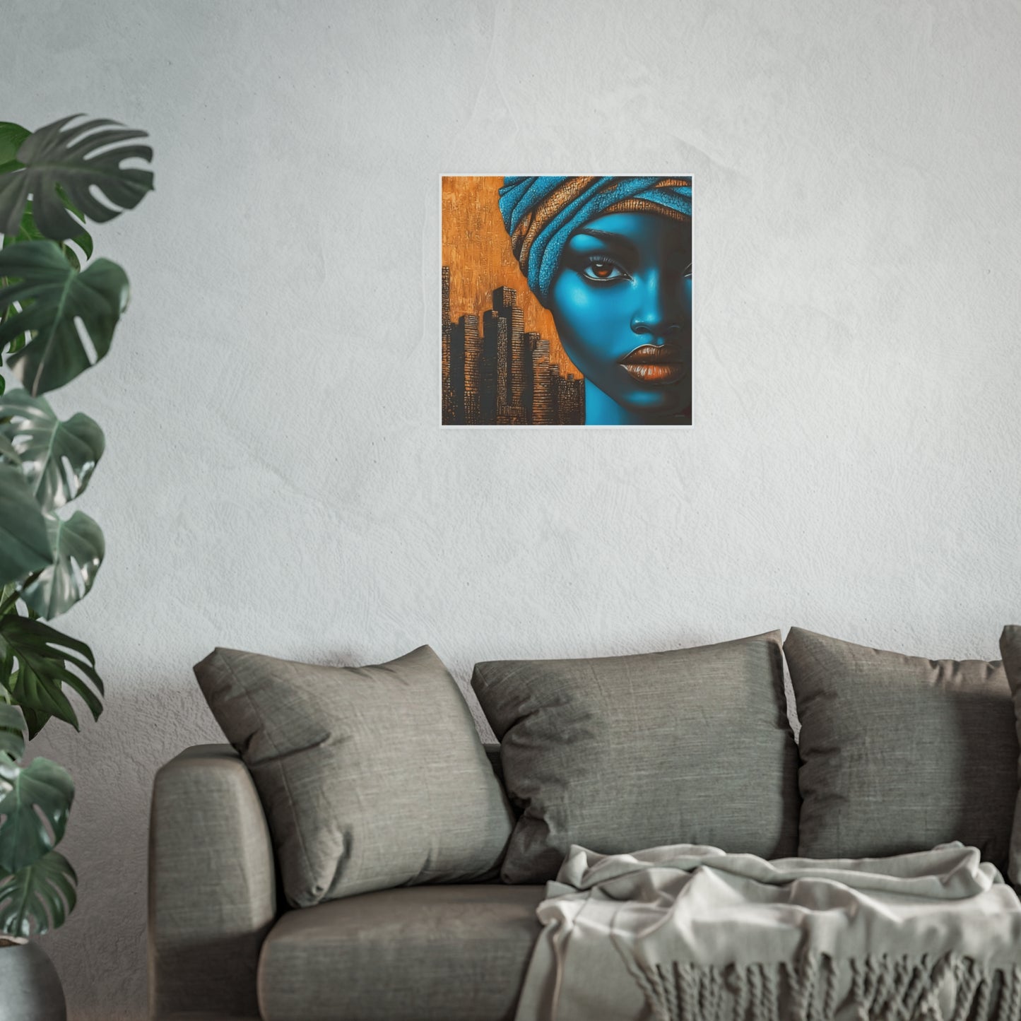 ThurmanatorX Art | Turban Queen 2099 | Aphrochrysalis | Satin Wall Art Print