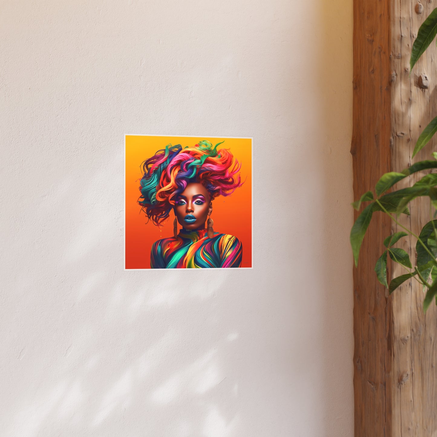 ThurmanatorX Art | Velvet Voltage Muse | Aphrochrysalis | Satin Wall Art Print