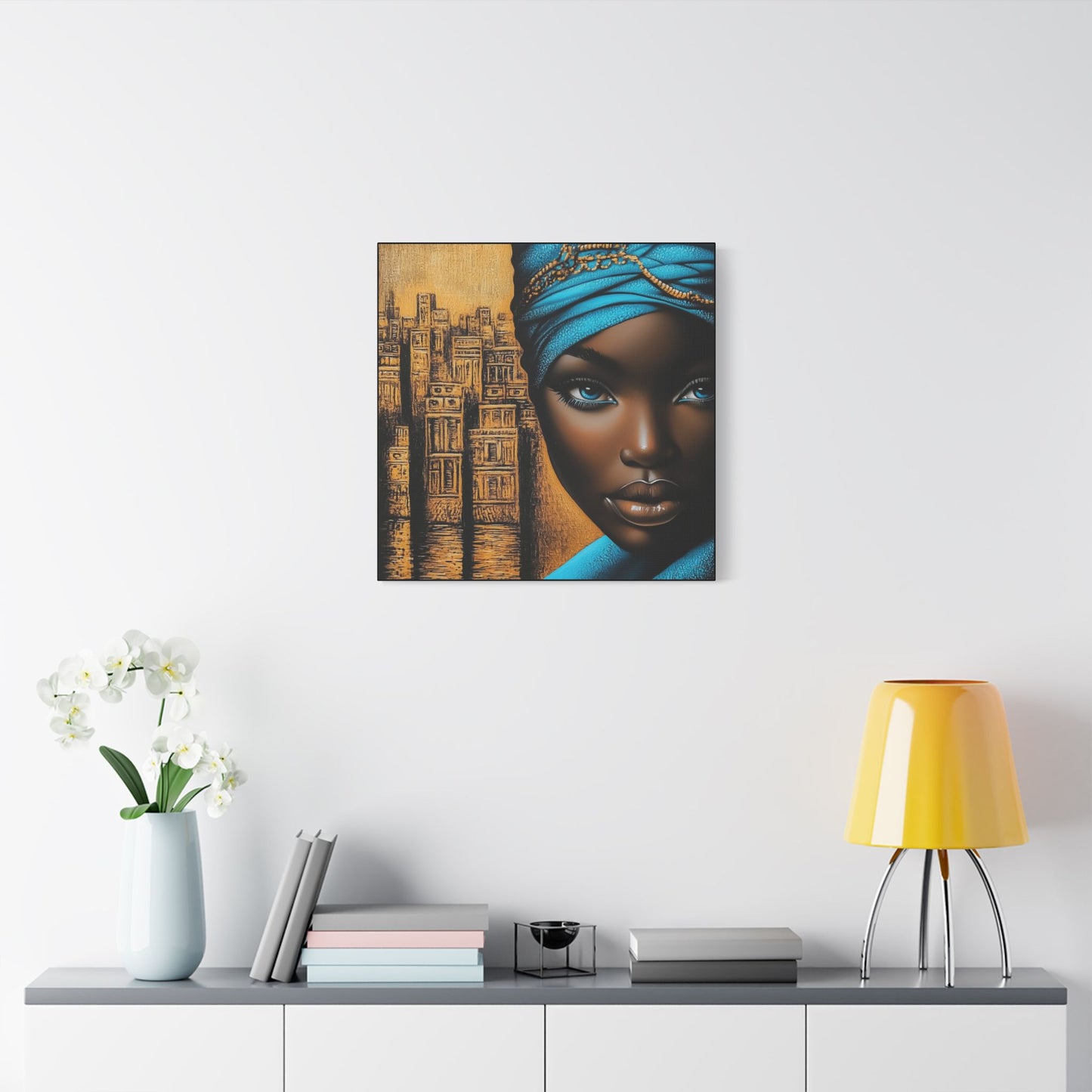 ThurmanatorX Art | Empress of Copper & Cobalt | Aphrochrysalis | Satin Canvas Art Print