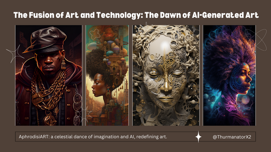 the pursuit of art, technology, the downturn of abstract art & digital graphic art, in the style of afrofuturism, daz3d, agfa clack, tonalist genius, bengal school of art, steampunk-inspired designs, raw versus finished 