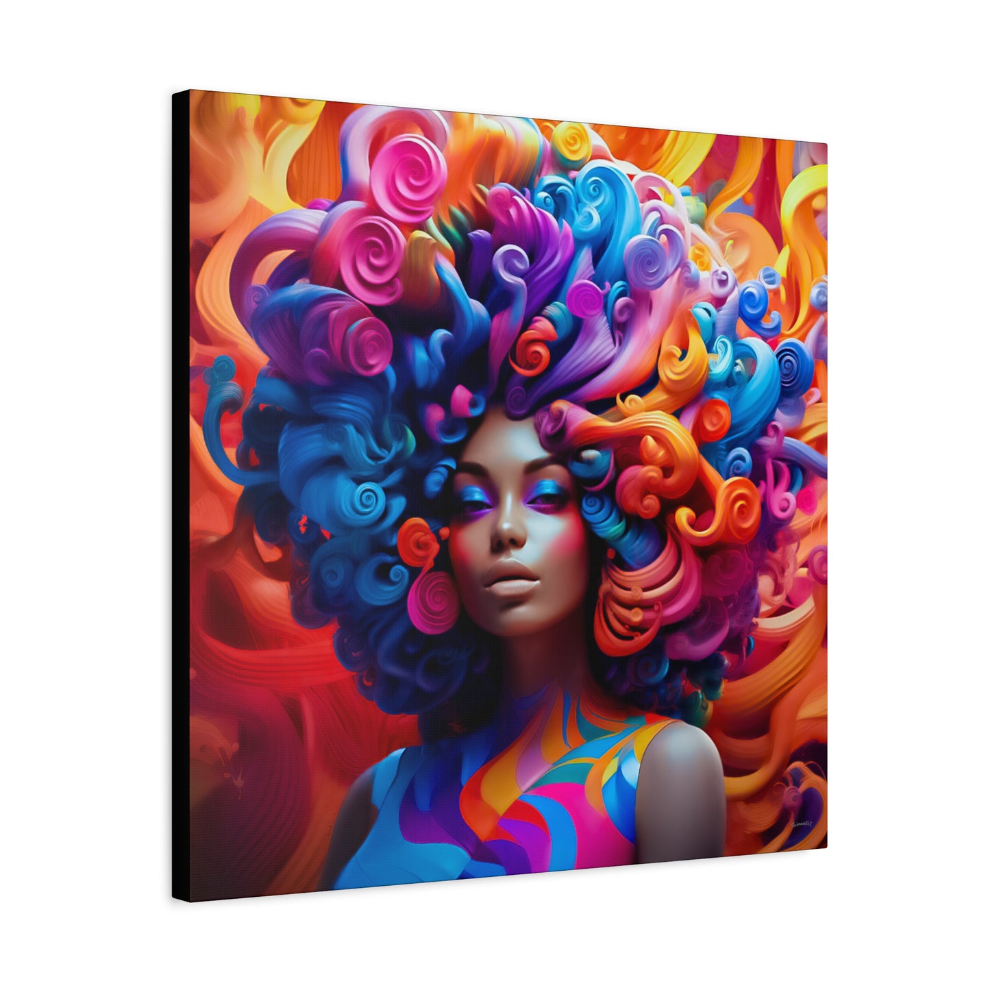 ThurmanatorX Art | Chaos in Full Bloom | Aphroeclectix | Matte Canvas Print