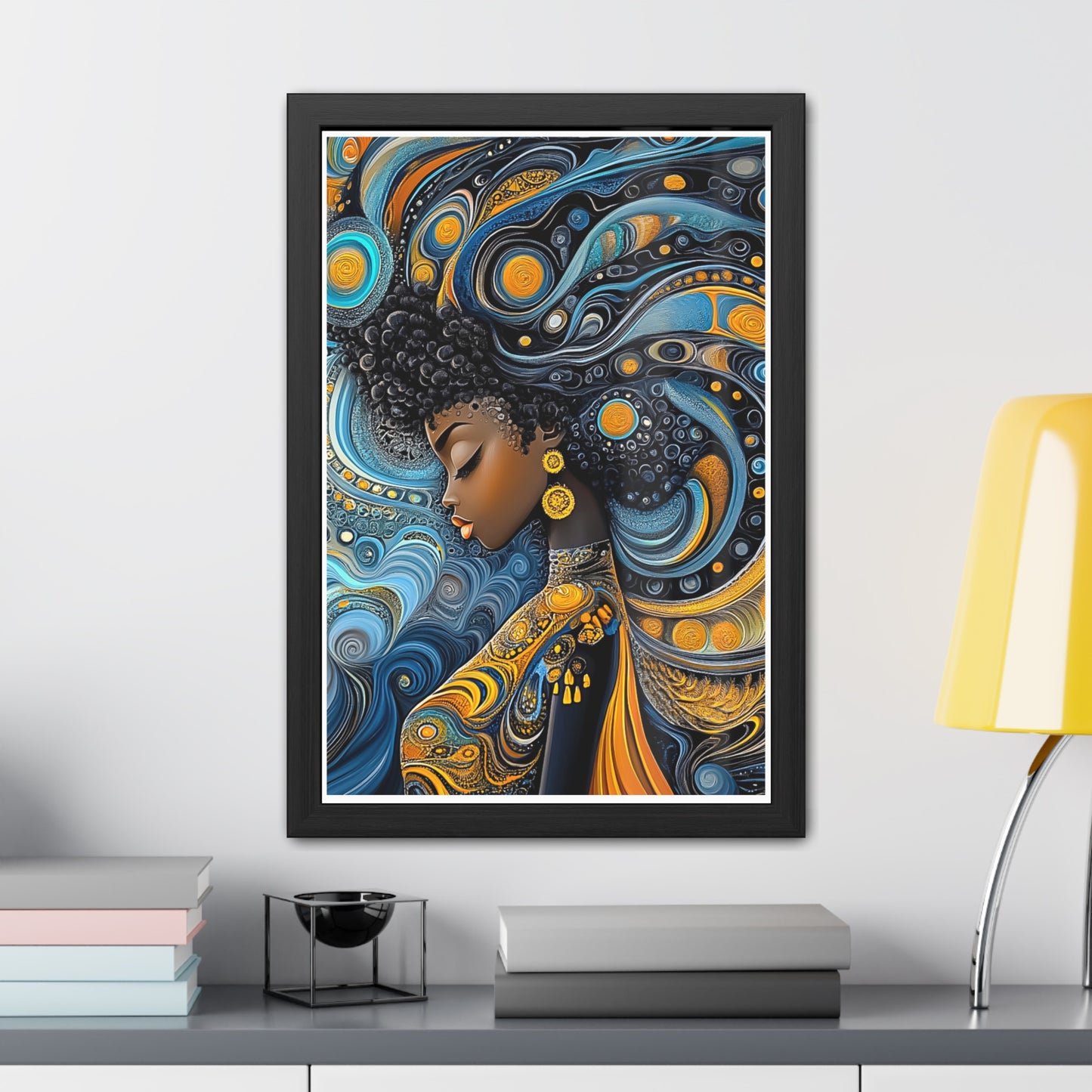 ThurmanatorX Art | The Alchemy of Her Thought | Aphrochrysalis | Framed Poster Print