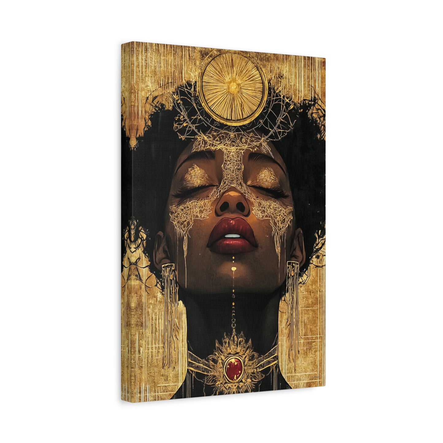 ThurmanatorX Art | Golden Abyss | Aphrodisiart | Matte Canvas Print