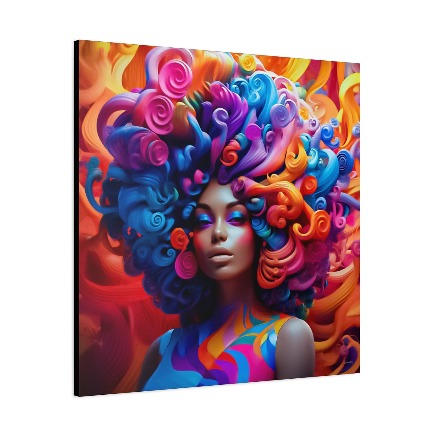 ThurmanatorX Art | Chaos in Full Bloom | Aphroeclectix | Matte Canvas Print