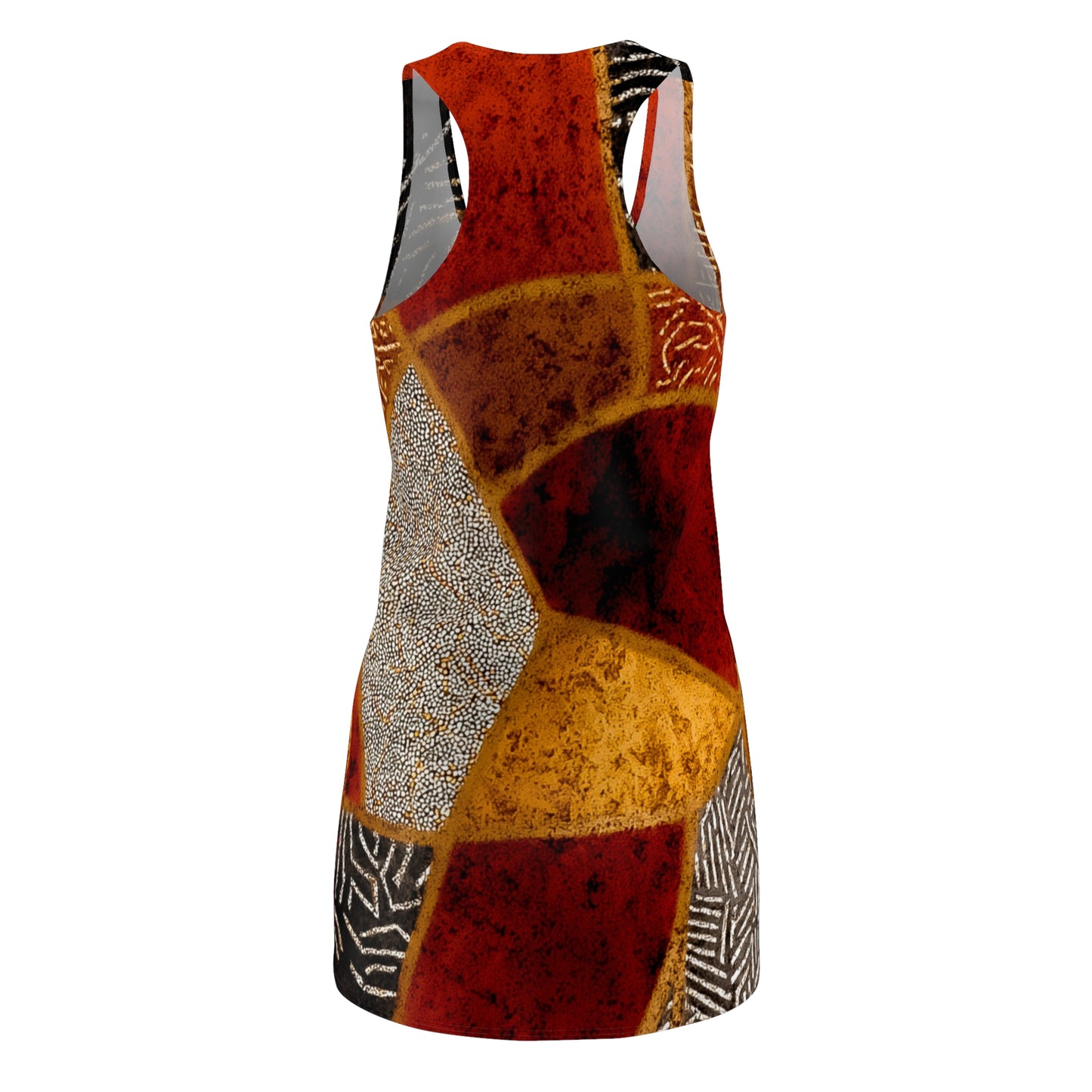 ThurmanatorX Art | Nolitha AphroBoho Racerback Dress | Bohemian Summer Style • Artistic Casual Wear • Unique Gift for Women