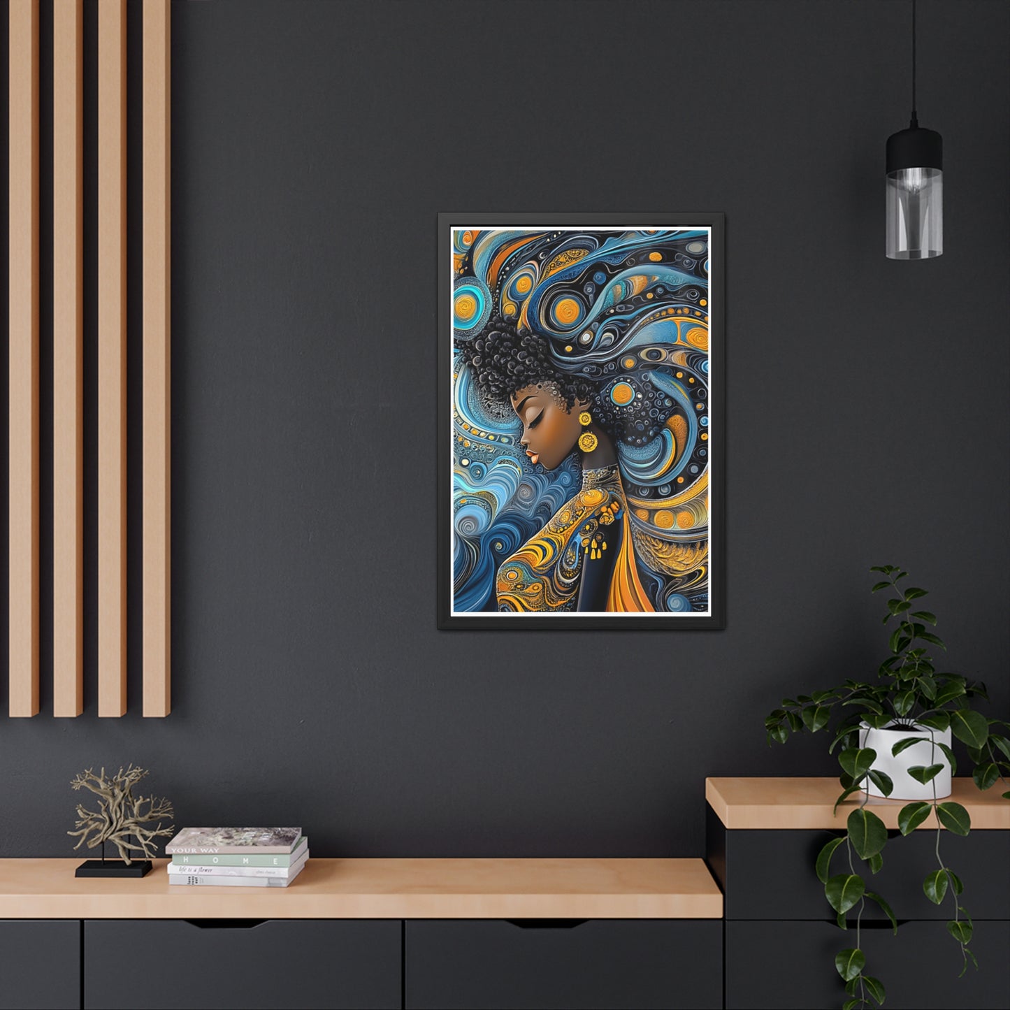 ThurmanatorX Art | The Alchemy of Her Thought | Aphrochrysalis | Framed Poster Print