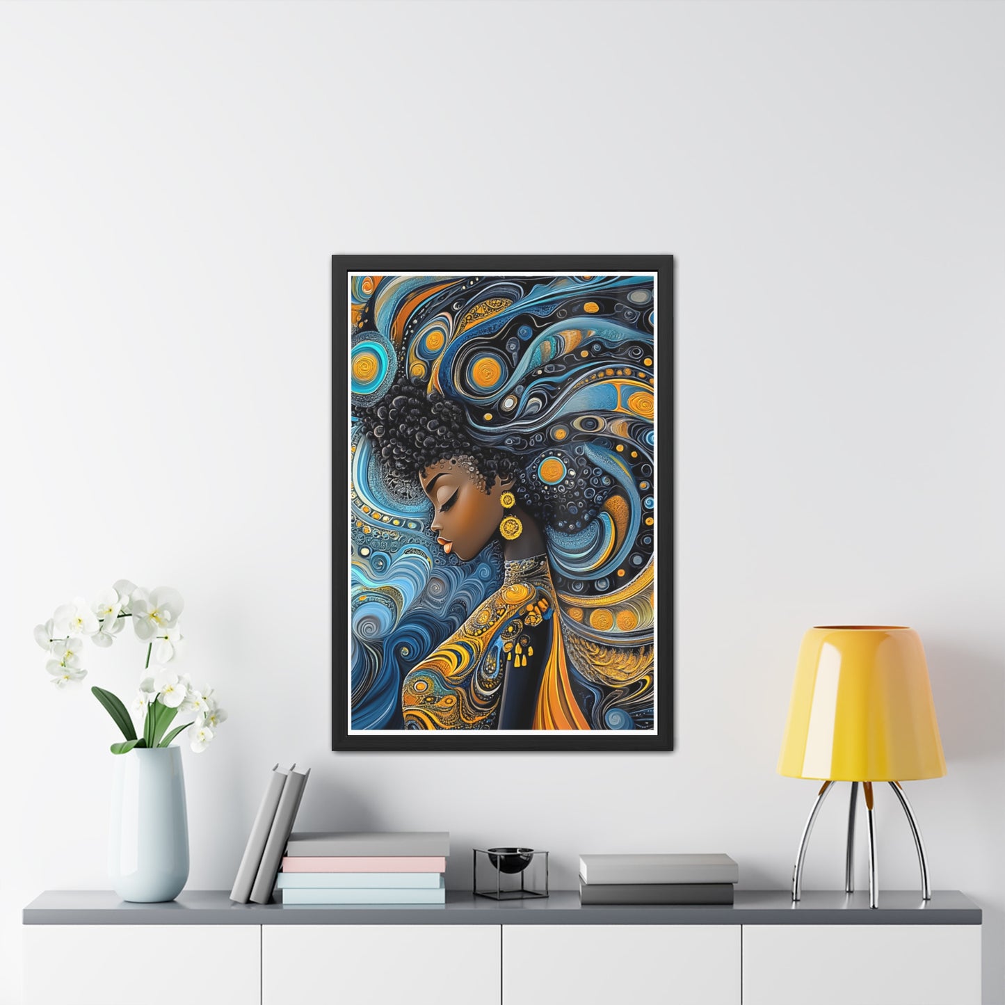 ThurmanatorX Art | The Alchemy of Her Thought | Aphrochrysalis | Framed Poster Print