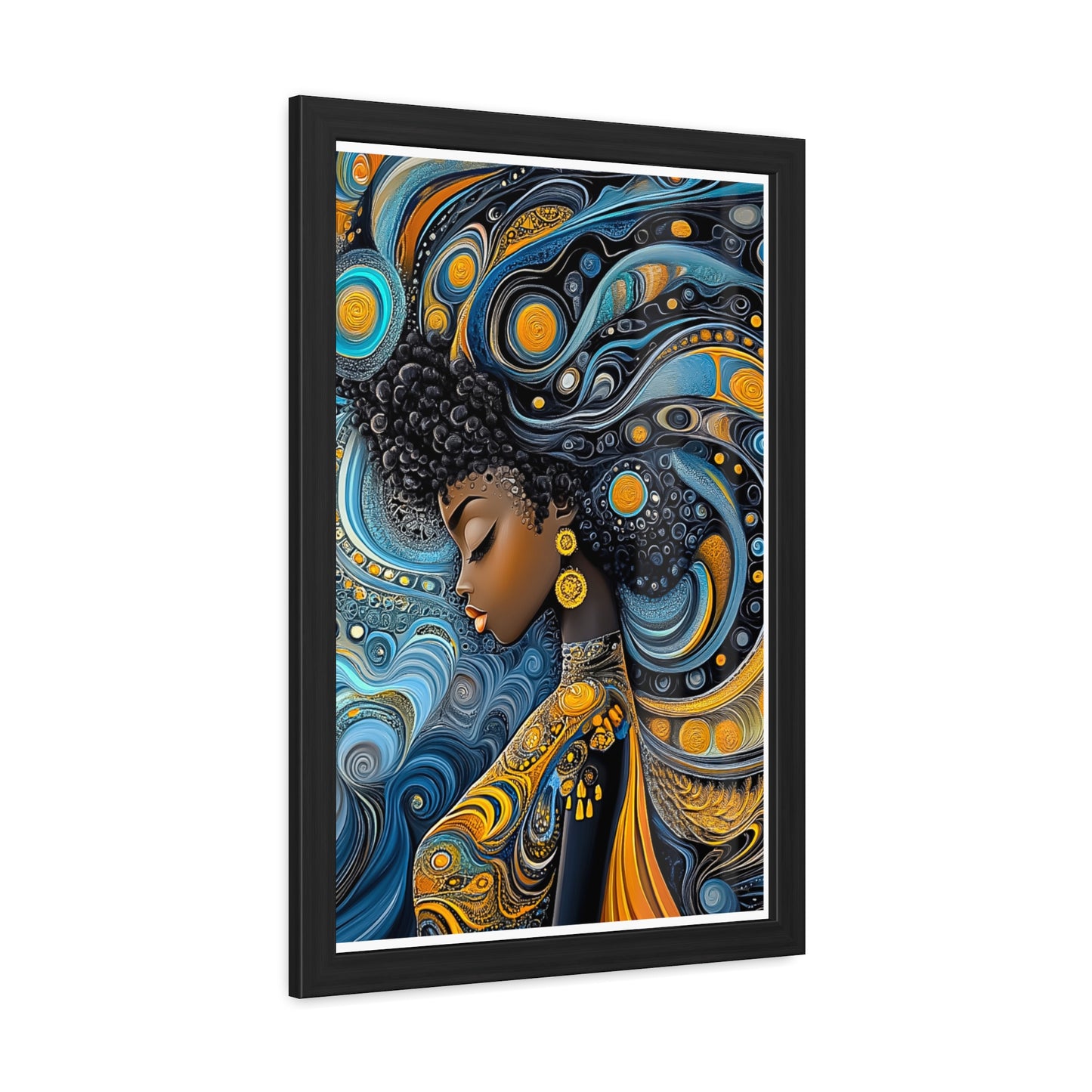 ThurmanatorX Art | The Alchemy of Her Thought | Aphrochrysalis | Framed Poster Print