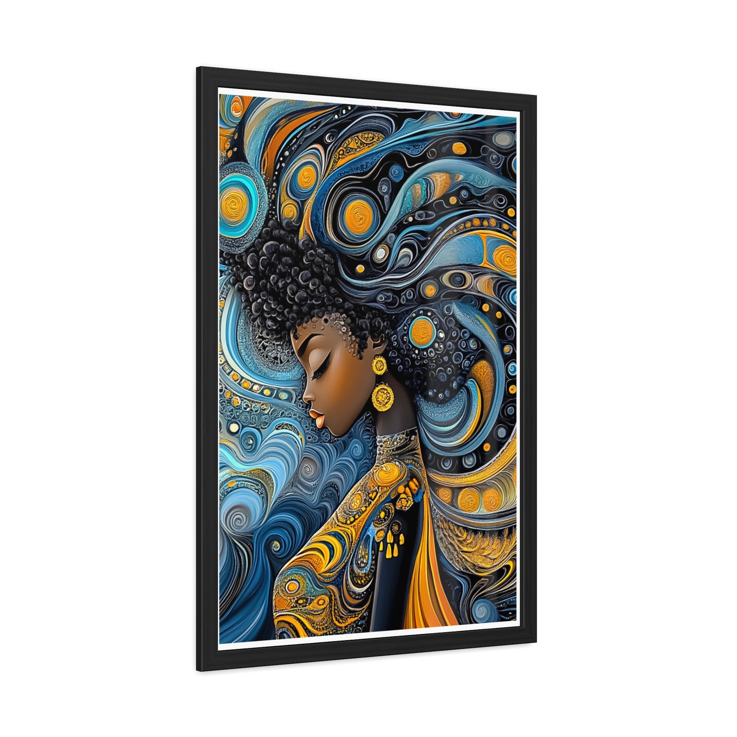 ThurmanatorX Art | The Alchemy of Her Thought | Aphrochrysalis | Framed Poster Print