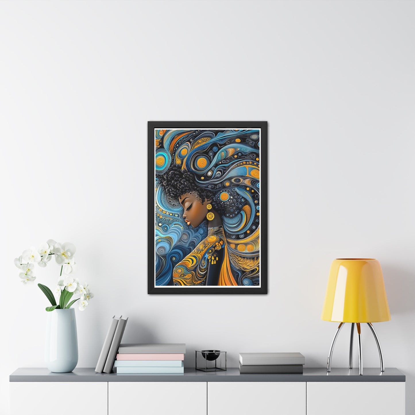 ThurmanatorX Art | The Alchemy of Her Thought | Aphrochrysalis | Framed Poster Print