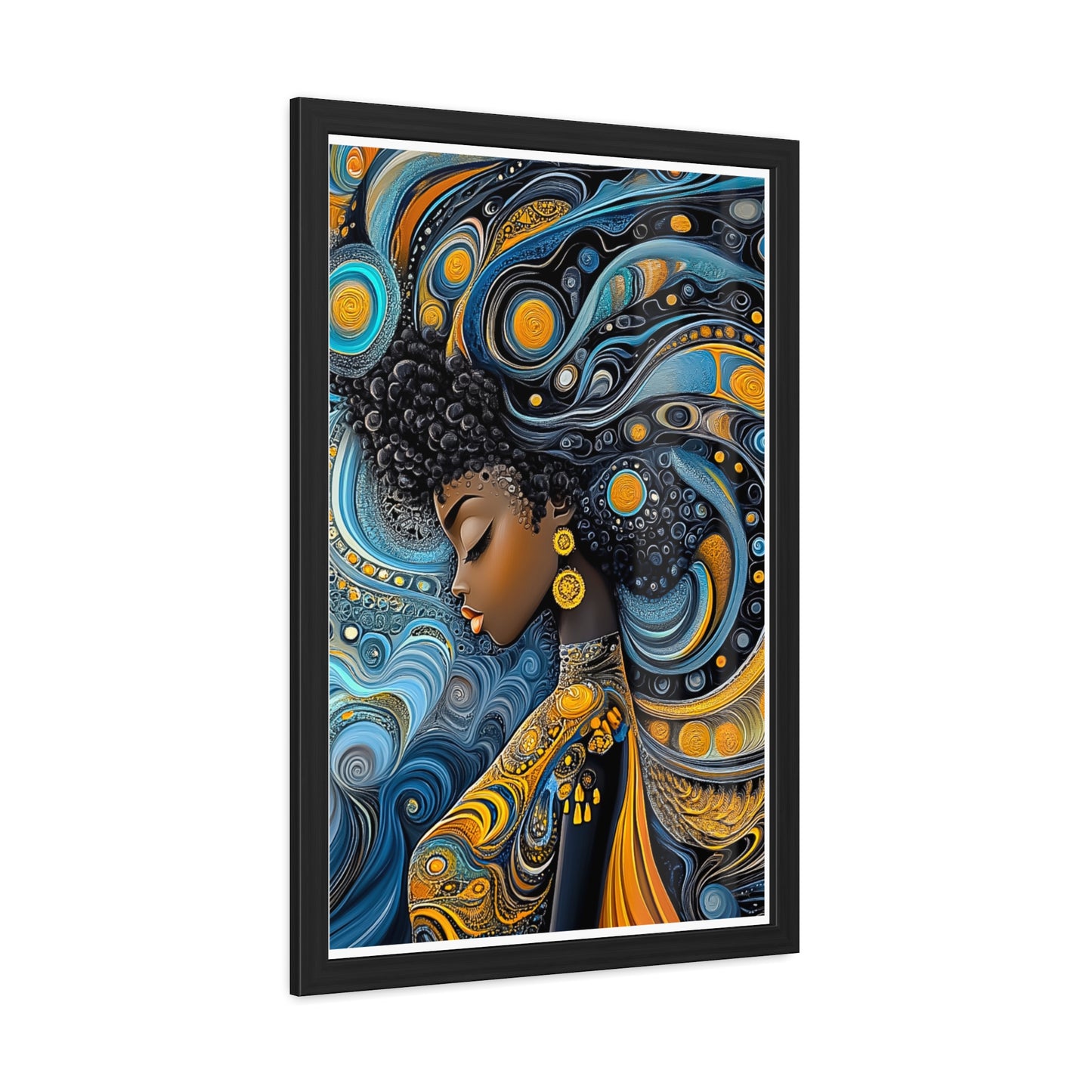 ThurmanatorX Art | The Alchemy of Her Thought | Aphrochrysalis | Framed Poster Print